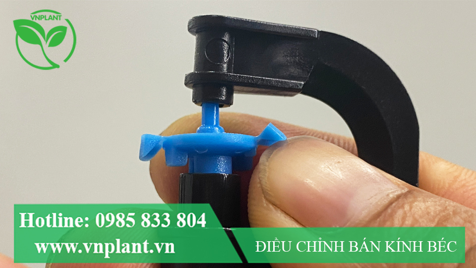 cách điều chỉnh bán kính trên béc vp5